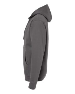Independent Trading Co. SS4500Z Unisex Midweight Full-Zip Hooded Sweatshirt – Charcoal (side)