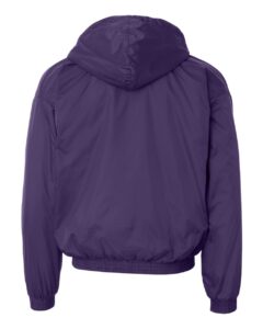 Augusta Sportswear 3280 Unisex Fleece Lined Hooded Jacket – Purple (back)