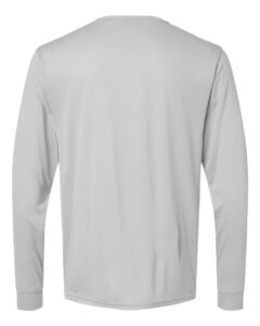 Augusta Sportswear 788 Unisex Nexgen Performance Long Sleeve T-Shirt – Silver (back)