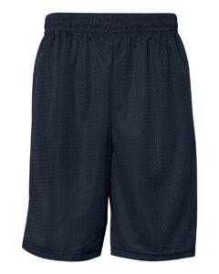 Badger 7219 Men’s Pro Mesh 9″ Shorts with Pockets – Navy