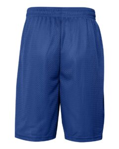 Badger 7219 Men’s Pro Mesh 9″ Shorts with Pockets – Royal (back)