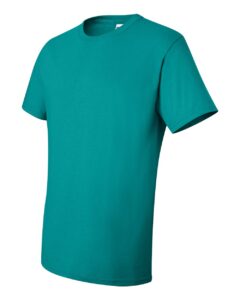 JERZEES 29MR Unisex Dri-Power® 50/50 T-Shirt – Jade (side)