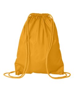 Liberty Bags 8881 Drawstring Pack with DUROcord – Golden Yellow (back)