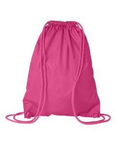 Liberty Bags 8881 Drawstring Pack with DUROcord – Hot Pink (back)
