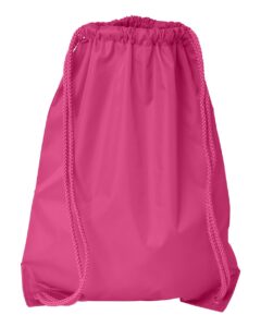 Liberty Bags 8881 Drawstring Pack with DUROcord – Hot Pink