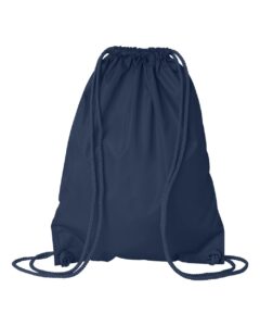Liberty Bags 8881 Drawstring Pack with DUROcord – Navy (back)