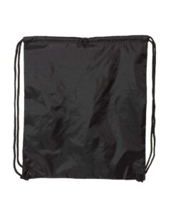 Liberty Bags 8882 Large Drawstring Pack with DUROcord – Black (back)