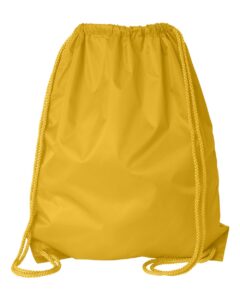 Liberty Bags 8882 Large Drawstring Pack with DUROcord – Bright Yellow (back)