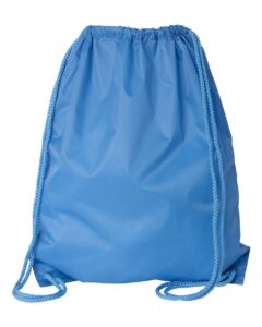 Liberty Bags 8882 Large Drawstring Pack with DUROcord – Light Blue (back)