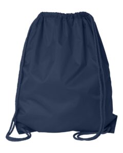 Liberty Bags 8882 Large Drawstring Pack with DUROcord – Navy (back)