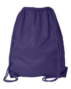 Liberty Bags 8882 Large Drawstring Pack with DUROcord – Purple (back)