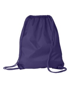 Liberty Bags 8882 Large Drawstring Pack with DUROcord – Purple