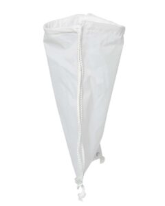 Liberty Bags 8882 Large Drawstring Pack with DUROcord – White (side)