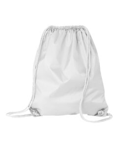 Liberty Bags 8882 Large Drawstring Pack with DUROcord – White