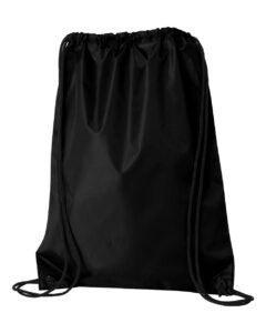 Liberty Bags 8886 Value Drawstring Bag – Black (back)