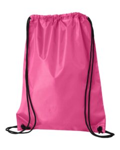 Liberty Bags 8886 Value Drawstring Bag – Hot Pink (back)