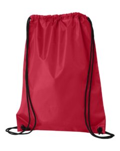 Liberty Bags 8886 Value Drawstring Bag – Red (back)