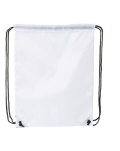 Liberty Bags 8886 Value Drawstring Bag – White (back)