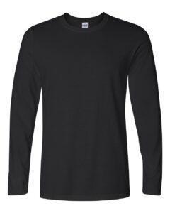 Gildan 64400 Unisex Softstyle® Long Sleeve T-Shirt – Black