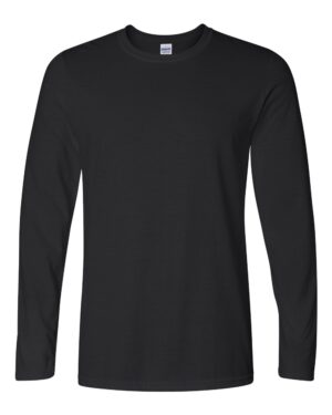 Gildan 64400 Unisex Softstyle® Long Sleeve T-Shirt – Black