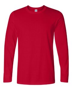 Gildan 64400 Unisex Softstyle® Long Sleeve T-Shirt – Cherry Red