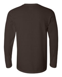 Gildan 64400 Unisex Softstyle® Long Sleeve T-Shirt – Dark Chocolate (back)