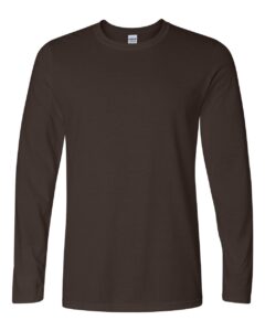 Gildan 64400 Unisex Softstyle® Long Sleeve T-Shirt – Dark Chocolate