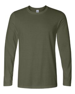 Gildan 64400 Unisex Softstyle® Long Sleeve T-Shirt – Military Green