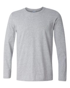 Gildan 64400 Unisex Softstyle® Long Sleeve T-Shirt – Sport Grey
