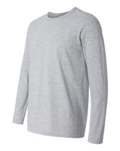 Gildan 64400 Unisex Softstyle® Long Sleeve T-Shirt – Sport Grey (side)