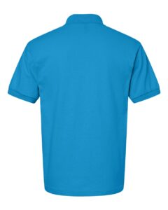 Gildan 8800 Unisex DryBlend® Polo – Sapphire (back)