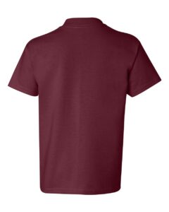 Hanes 5450 Youth Authentic T-Shirt – Cardinal (back)