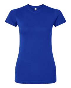 LAT 3616 Women’s Fitted Fine Jersey Tee – Royal