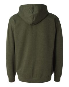 Independent Trading Co. SS4500 Unisex Midweight Hooded Sweatshirt – Army Heather (back)