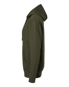 Independent Trading Co. SS4500 Unisex Midweight Hooded Sweatshirt – Army Heather (side)