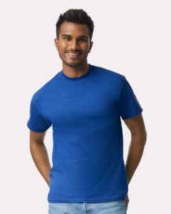Gildan 2000 Unisex Ultra Cotton® T-Shirt – Antique Royal (on model)