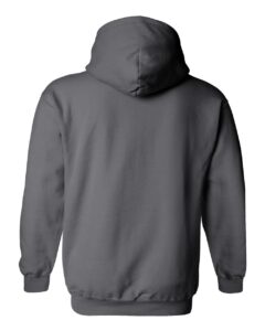 Gildan 18500 Unisex Heavy Blend™ Hooded Sweatshirt – Charcoal (back)