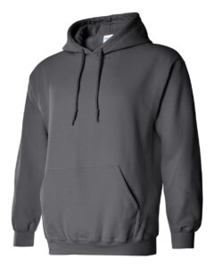 Gildan 18500 Unisex Heavy Blend™ Hooded Sweatshirt – Charcoal (side)