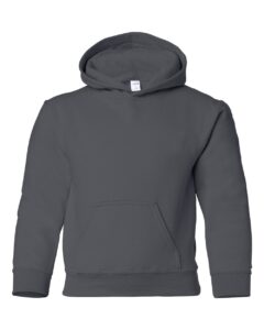 Gildan 18500B Youth Heavy Blend™ Hooded Sweatshirt – Charcoal