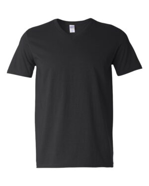 Gildan 64V00 Unisex Softstyle® V-Neck T-Shirt – Black