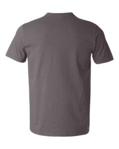 Gildan 64V00 Unisex Softstyle® V-Neck T-Shirt – Charcoal (back)