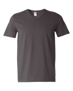 Gildan 64V00 Unisex Softstyle® V-Neck T-Shirt – Charcoal