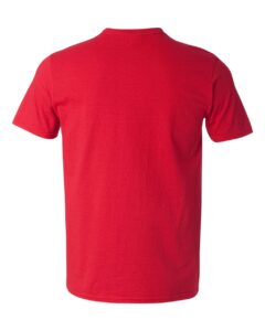 Gildan 64V00 Unisex Softstyle® V-Neck T-Shirt – Cherry Red (back)
