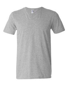 Gildan 64V00 Unisex Softstyle® V-Neck T-Shirt – Sport Grey