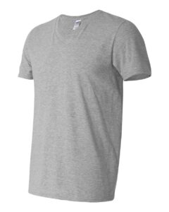 Gildan 64V00 Unisex Softstyle® V-Neck T-Shirt – Sport Grey (side)