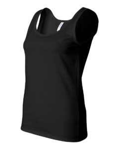 Gildan 64200L Women’s Softstyle® Tank Top – Black (side)