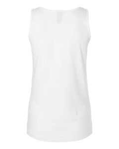 Gildan 64200L Women’s Softstyle® Tank Top – White (back)