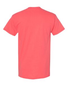 Heavy Cotton T-Shirt – Coral Silk (back)