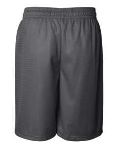 Badger 7209 Men’s Pro Mesh 9″ Shorts – Graphite (back)