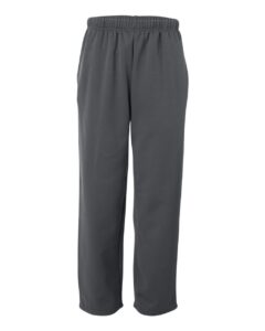 Badger 1478 Unisex Performance Fleece Open-Bottom Sweatpants – Graphite